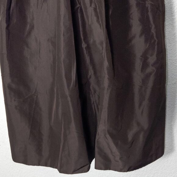 J.Crew Occasion Dress Silk Brown Size 2 NWT Minimalist Eveningwear - Picture 4 of 8